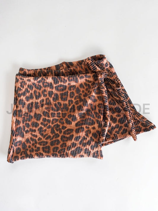 LEOPARD ROSE SKORT