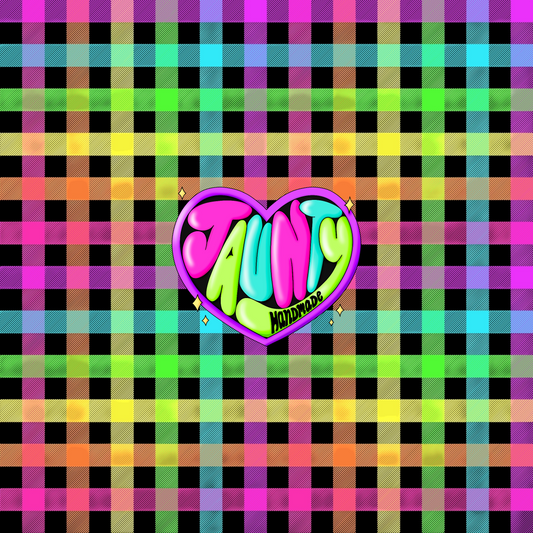 NEON/BLACK PLAID PYP