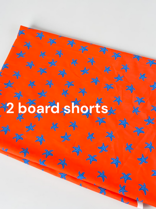 NEON ORANGE BOARD SHORT