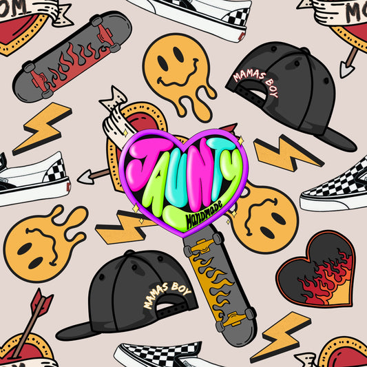 "MOM" BOY STICKERS PYP