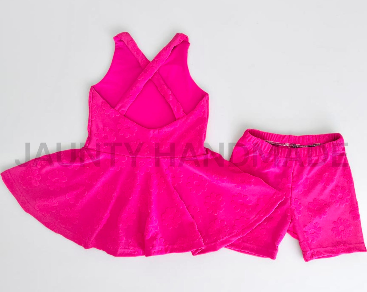 Pink Daisy Gail top and bikers
