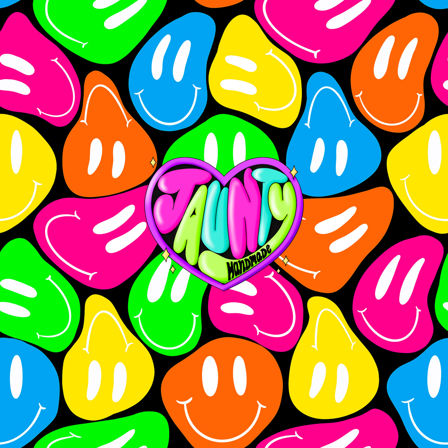 NEON/BLACK SMILEYS PYP