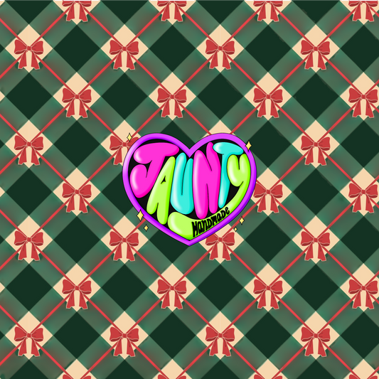 XMAS BOW PLAID PYP